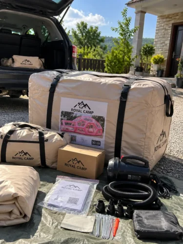 Pink Inflatable Bubble Glamping Dome Tent photo review